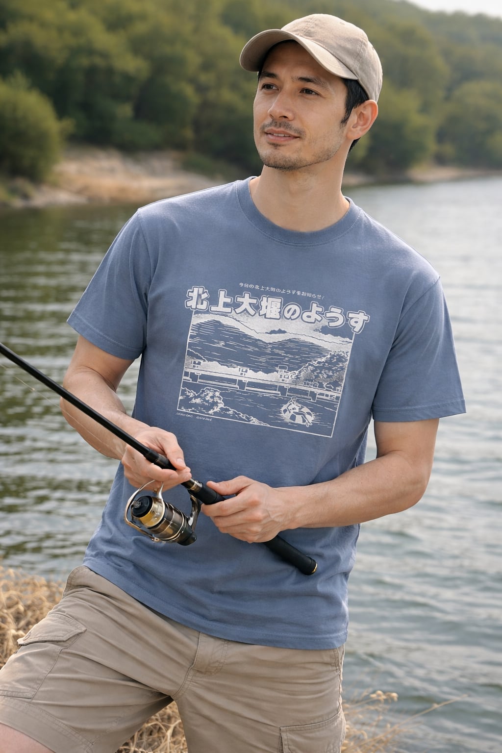 北上大堰のようす Tシャツ